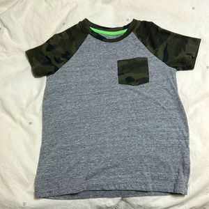 Boys Camo T-shirt with Pocket